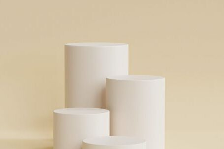 Minimalist Design - White Paper Rolls on White Table