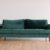 Furniture - green fabric sofa