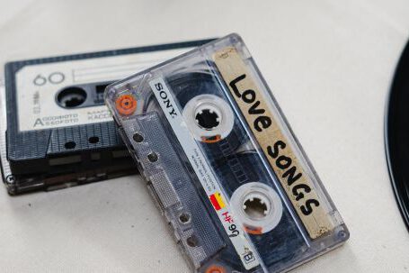 Storage Solutions - White and Blue Cassette Tape